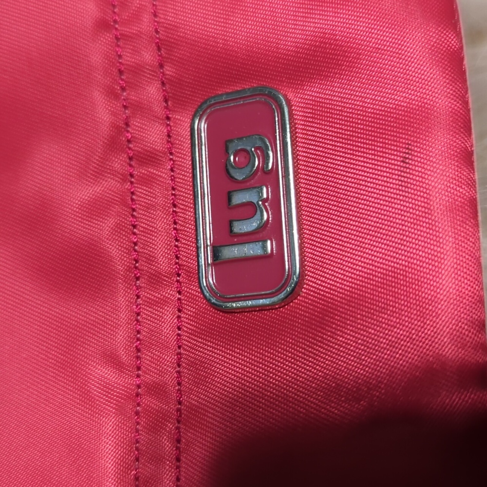 LUG PINK RASPBERRY LARGE CABLE CAR SHOULDER BAG PURSE TOTE - Picture 2 of 15